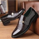 Men's Oxfords Leather Loafers Vintage Classic British Wedding Daily Office & Career Rubber Brown punch Black punch Black Fall Summer