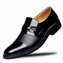 Men's Oxfords Leather Loafers Vintage Classic British Wedding Daily Office & Career Rubber Brown punch Black punch Black Fall Summer