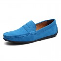 Men's Loafers & Slip-Ons Suede Shoes Comfort Shoes Casual Daily Outdoor Suede Black Navy Blue Khaki Spring Summer