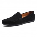 Men's Loafers & Slip-Ons Suede Shoes Comfort Shoes Casual Daily Outdoor Suede Black Navy Blue Khaki Spring Summer