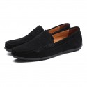 Men's Loafers & Slip-Ons Suede Shoes Comfort Shoes Casual Daily Outdoor Suede Black Navy Blue Khaki Spring Summer