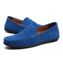 Men's Loafers & Slip-Ons Suede Shoes Comfort Shoes Casual Daily Outdoor Suede Black Navy Blue Khaki Spring Summer