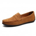 Men's Loafers & Slip-Ons Suede Shoes Comfort Shoes Casual Daily Outdoor Suede Black Navy Blue Khaki Spring Summer