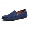 Men's Loafers & Slip-Ons Suede Shoes Comfort Shoes Casual Daily Outdoor Suede Black Navy Blue Khaki Spring Summer