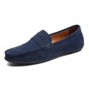 Men's Loafers & Slip-Ons Suede Shoes Comfort Shoes Casual Daily Outdoor Suede Black Navy Blue Khaki Spring Summer