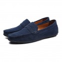 Men's Loafers & Slip-Ons Suede Shoes Comfort Shoes Casual Daily Outdoor Suede Black Navy Blue Khaki Spring Summer
