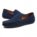 Men's Loafers & Slip-Ons Suede Shoes Comfort Shoes Casual Daily Outdoor Suede Black Navy Blue Khaki Spring Summer