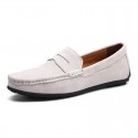 Men's Loafers & Slip-Ons Suede Shoes Comfort Shoes Casual Daily Outdoor Suede Black Navy Blue Khaki Spring Summer