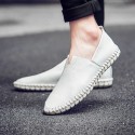 Men's Loafers & Slip-Ons Summer Loafers Casual Daily Walking Shoes Nappa Leather White Black Yellow Spring Summer