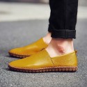Men's Loafers & Slip-Ons Summer Loafers Casual Daily Walking Shoes Nappa Leather White Black Yellow Spring Summer