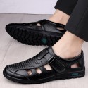 Men's Sandals Loafers & Slip-Ons Casual Classic Daily Office & Career PU Dark Brown Black Spring Summer