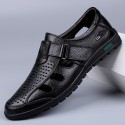 Men's Sandals Loafers & Slip-Ons Casual Classic Daily Office & Career PU Dark Brown Black Spring Summer