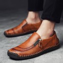 Men's Loafers & Slip-Ons Comfort Loafers Summer Loafers British Preppy Daily Outdoor Walking Shoes Nappa Leather Light Brown Dark Brown Black Fall Winter Spring