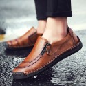 Men's Loafers & Slip-Ons Comfort Loafers Summer Loafers British Preppy Daily Outdoor Walking Shoes Nappa Leather Light Brown Dark Brown Black Fall Winter Spring