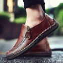 Men's Loafers & Slip-Ons Comfort Loafers Summer Loafers British Preppy Daily Outdoor Walking Shoes Nappa Leather Light Brown Dark Brown Black Fall Winter Spring