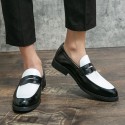 Men's Loafers & Slip-Ons Penny Loafers Casual Daily Party & Evening PU Black Yellow Color Block Fall Spring