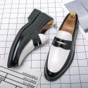 Men's Loafers & Slip-Ons Penny Loafers Casual Daily Party & Evening PU Black Yellow Color Block Fall Spring