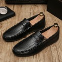 Men's Loafers & Slip-Ons Driving Shoes Driving Loafers British Daily Nappa Leather Breathable Non-slipping Wear Proof White Black Brown Spring Summer