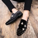 Men's Loafers & Slip-Ons Dress Shoes Penny Loafers Driving Loafers Casual Wedding Daily Party & Evening Microfiber Black Red Spring Summer / Rivet / Office & Career