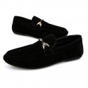 Men's Loafers & Slip-Ons Suede Shoes Driving Loafers Business Classic Daily Office & Career Black Red Blue Spring Summer