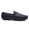 Men's Loafers & Slip-Ons Moccasin Comfort Shoes Fur Lined Casual Classic British Daily Office & Career PU Black Blue Fall Winter