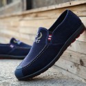 Men's Loafers & Slip-Ons Comfort Loafers Casual Daily Cotton Wear Proof Black Blue Fall Spring