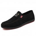 Men's Loafers & Slip-Ons Comfort Loafers Casual Daily Cotton Wear Proof Black Blue Fall Spring