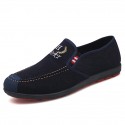 Men's Loafers & Slip-Ons Comfort Loafers Casual Daily Cotton Wear Proof Black Blue Fall Spring