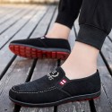 Men's Loafers & Slip-Ons Comfort Loafers Casual Daily Cotton Wear Proof Black Blue Fall Spring