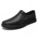 Men's Loafers & Slip-Ons Business Casual Daily Faux Leather Black Brown Summer
