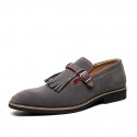 Men's Loafers & Slip-Ons Comfort Loafers Casual Classic Daily Suede Green Gray Brown Winter Spring / Tassel / Tassel