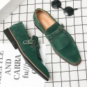 Men's Loafers & Slip-Ons Comfort Loafers Casual Classic Daily Suede Green Gray Brown Winter Spring / Tassel / Tassel