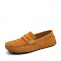 Men's Loafers & Slip-Ons Suede Shoes Driving Shoes Light Soles Casual Outdoor Office & Career Walking Shoes Suede Non-slipping Wine Light Brown Green Spring Summer