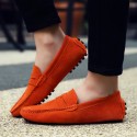 Men's Loafers & Slip-Ons Suede Shoes Driving Shoes Light Soles Casual Outdoor Office & Career Walking Shoes Suede Non-slipping Wine Light Brown Green Spring Summer