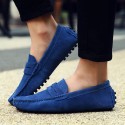 Men's Loafers & Slip-Ons Suede Shoes Driving Shoes Light Soles Casual Outdoor Office & Career Walking Shoes Suede Non-slipping Wine Light Brown Green Spring Summer