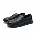 Men's Loafers & Slip-Ons Casual Daily Faux Leather Black Brown Fall