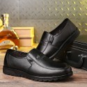 Men's Loafers & Slip-Ons Classic British Daily Office & Career PU Booties / Ankle Boots Black Fall Spring