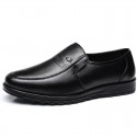 Men's Loafers & Slip-Ons Classic British Daily Office & Career PU Booties / Ankle Boots Black Fall Spring