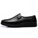 Men's Loafers & Slip-Ons Classic British Daily Office & Career PU Booties / Ankle Boots Black Fall Spring