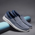 Men's Loafers & Slip-Ons Casual Classic Outdoor Daily Canvas Elastic Fabric Gray Army Green Blue Spring Fall
