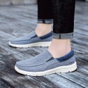 Men's Loafers & Slip-Ons Casual Classic Outdoor Daily Canvas Elastic Fabric Gray Army Green Blue Spring Fall