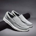Men's Loafers & Slip-Ons Casual Classic Outdoor Daily Canvas Elastic Fabric Gray Army Green Blue Spring Fall