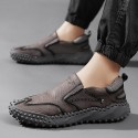 Men's Loafers & Slip-Ons Casual Classic Daily Office & Career PU Black Gray Brown Spring Summer