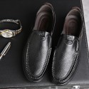 Men's Loafers & Slip-Ons Leather Loafers Casual Daily Office & Career PU Black Brown Fall Spring