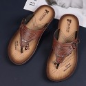 Men's Slippers & Flip-Flops Casual Classic Home Daily Rubber Brown Yellow Spring Summer