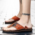 Men's Sandals Slippers & Flip-Flops Casual Classic Daily Outdoor PU Black Brown Spring Summer