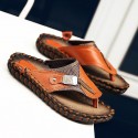 Men's Sandals Slippers & Flip-Flops Casual Classic Daily Outdoor PU Black Brown Spring Summer
