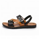 Men's Slippers & Flip-Flops Open Toe Casual Classic Home Daily Beach Rubber Black Brown Spring Summer