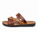 Men's Slippers & Flip-Flops Open Toe Casual Classic Home Daily Beach Rubber Black Brown Spring Summer