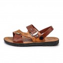 Men's Slippers & Flip-Flops Open Toe Casual Classic Home Daily Beach Rubber Black Brown Spring Summer